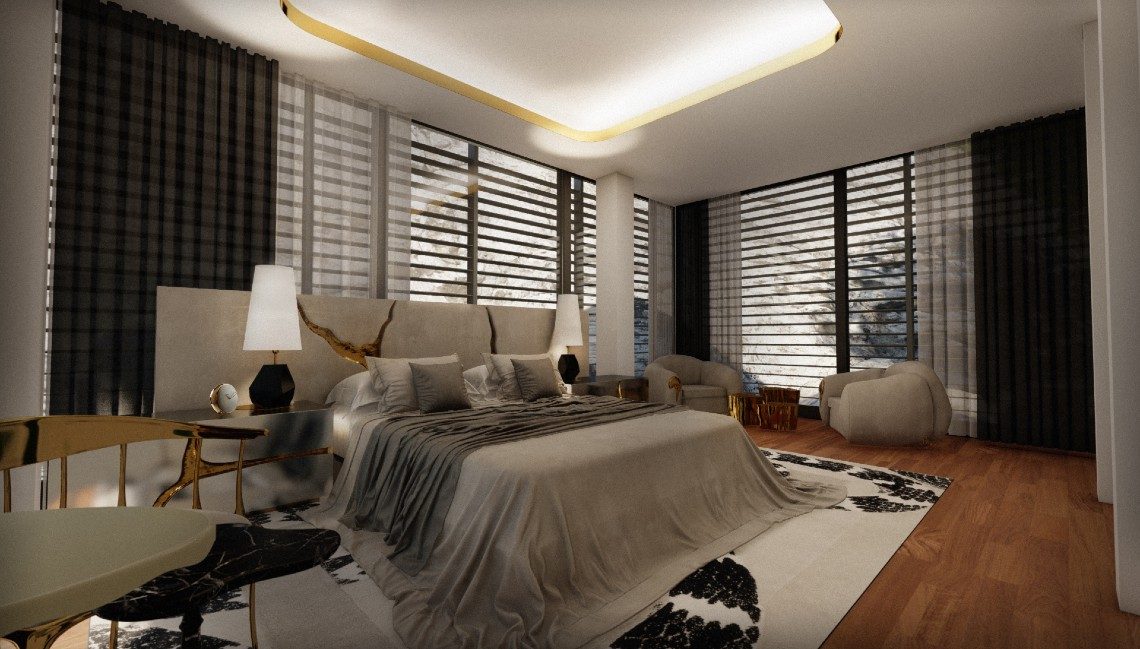 Discover The Modern Bedrooms Of An Exclusive Island Mansion ft