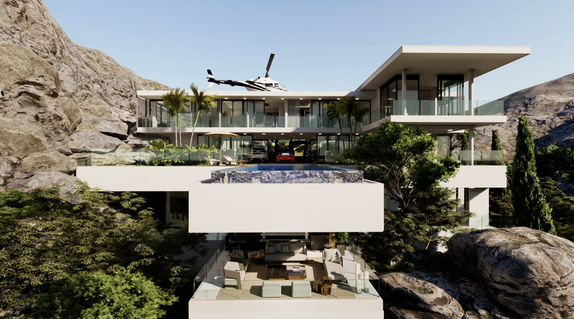 living room design Get The Look Of A $15 Million Island Mansion’s Living Room Design house