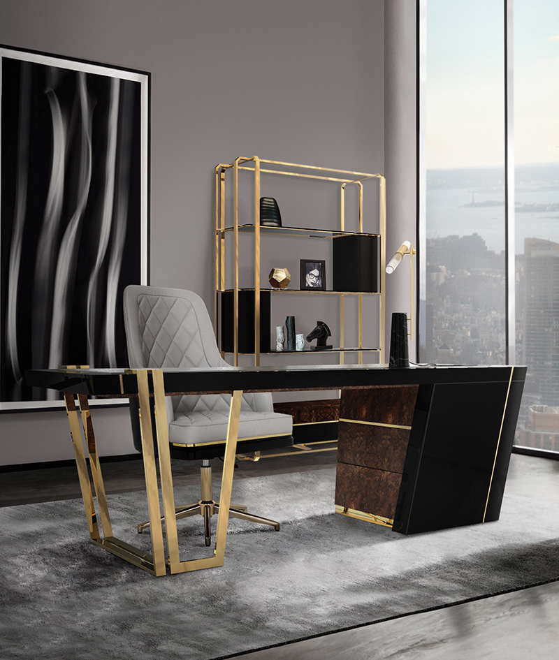 Achieve A Glamorous Home Office - 30 Luxury Furniture Ideas