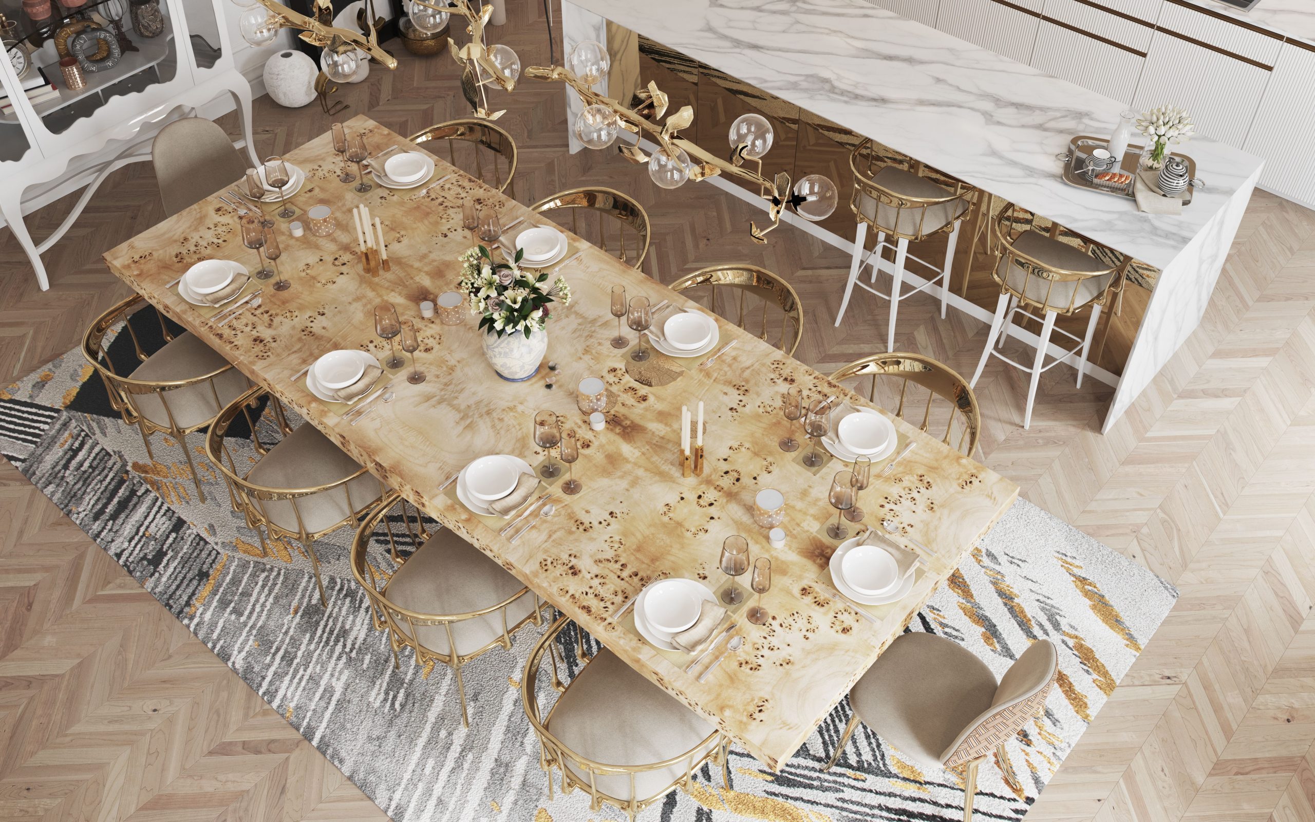 Trendy and Modern Ideas For Your Luxury Dining Room