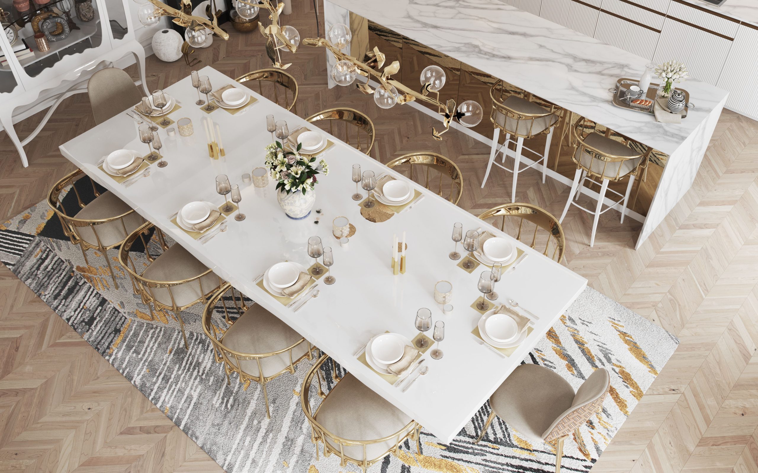 Trendy and Modern Ideas For Your Luxury Dining Room