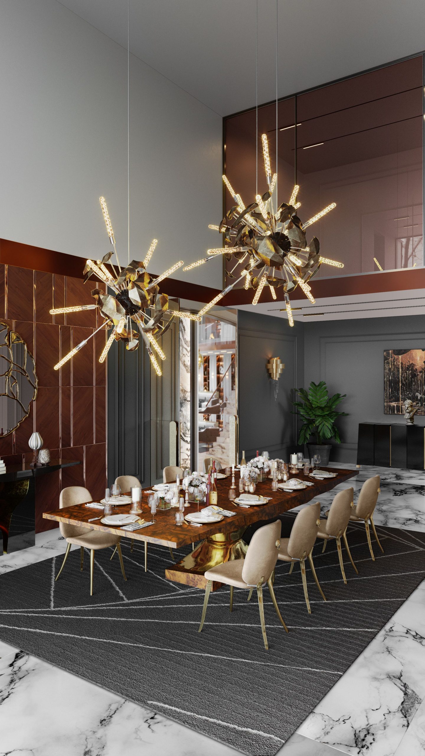Trendy and Modern Ideas For Your Luxury Dining Room