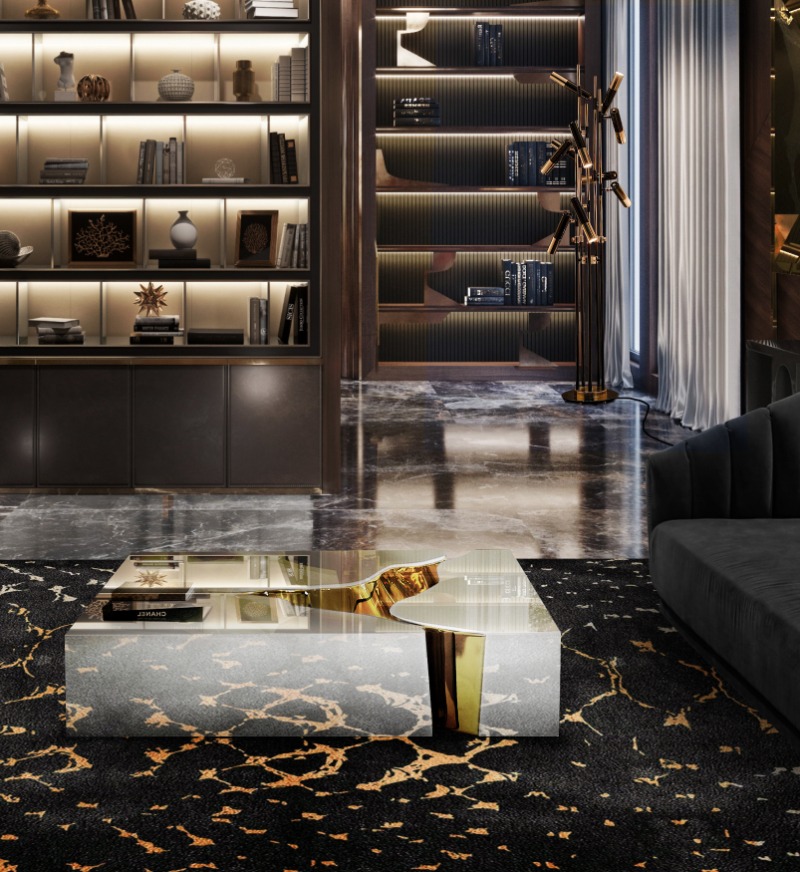 Lapiaz modern coffee table is characterized by being handcrafted and by its exceptional design.