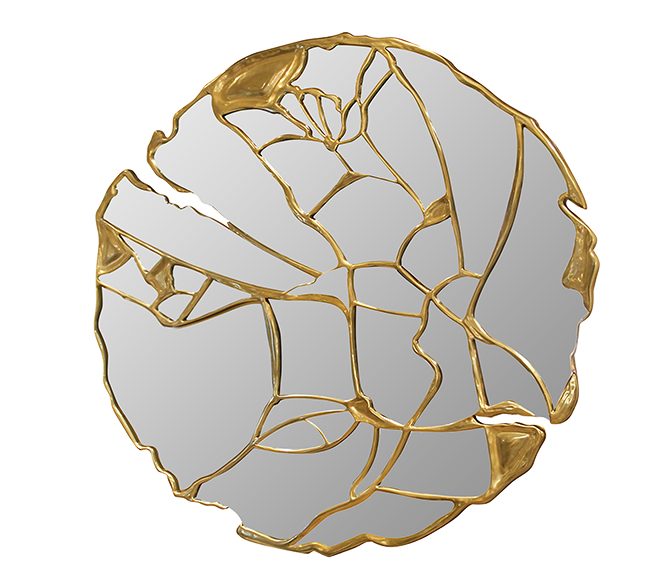 glance gold mirror 
