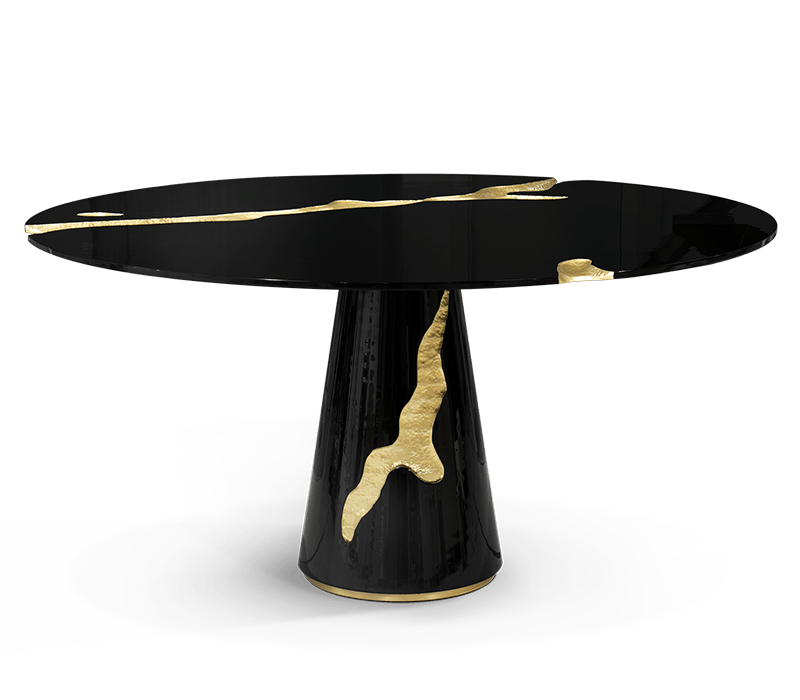 curved dining table 