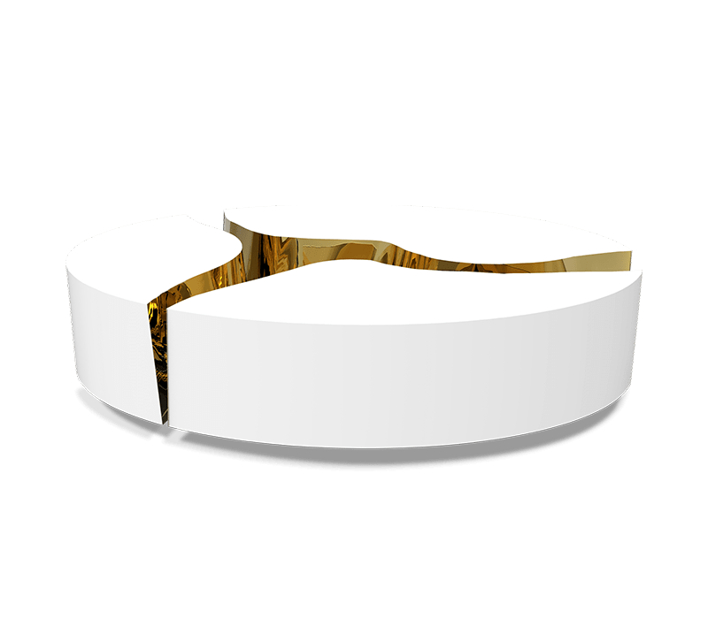 white coffee table