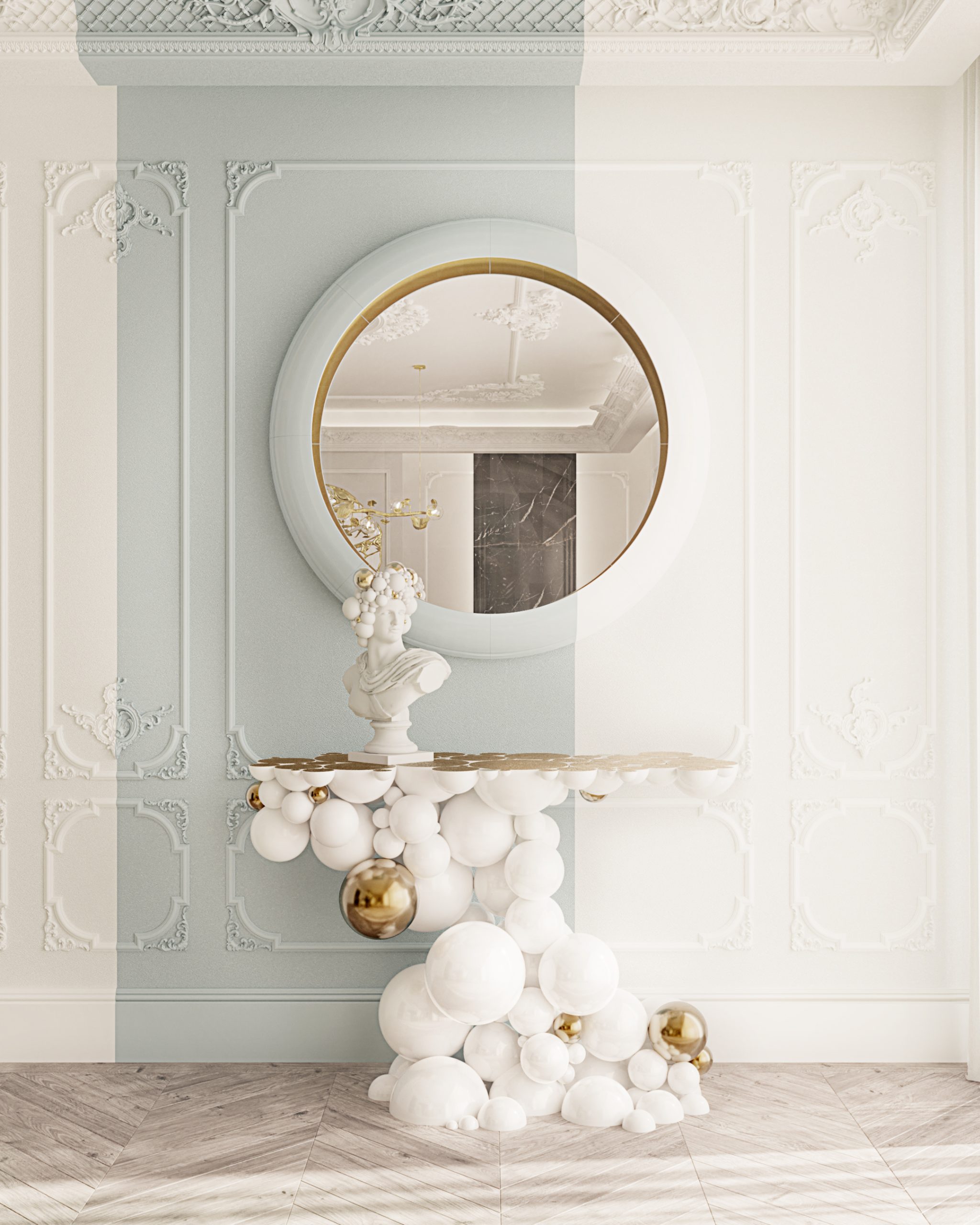 Contemporary White Console For That Perfect High-End Decor