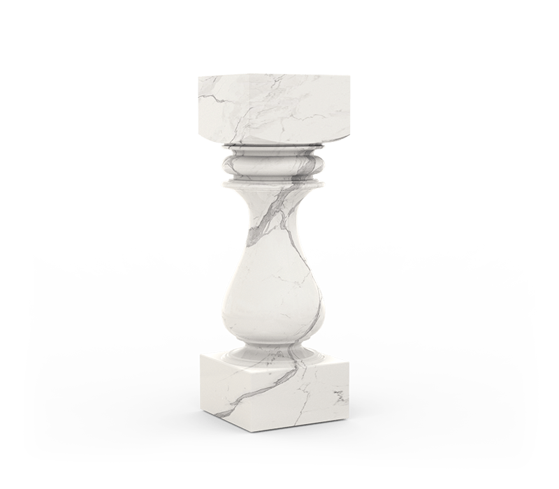 luxury villa - marble pedestal 