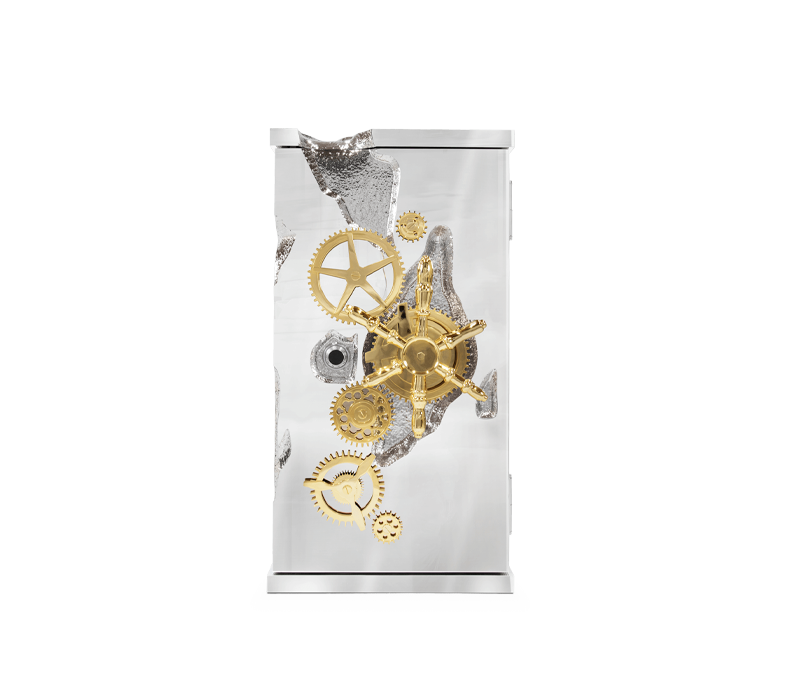california home decor - luxury safe silver