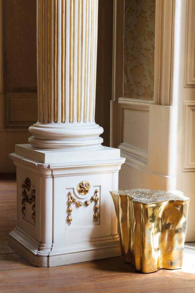 intimate luxury - golden side tables