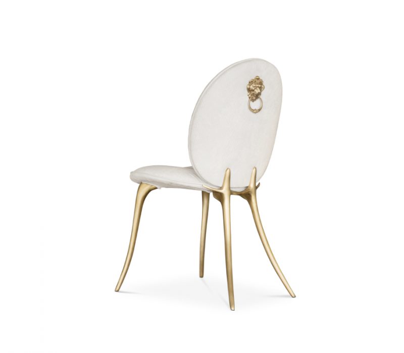  maximalism- cream chair with gold details