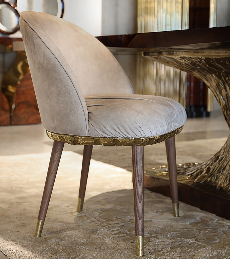 dining chairs- wooden, beige and golden chair, imperfectio
